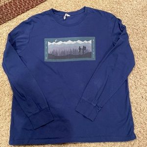 ZYIA Navy Hiking Long Sleeve T Size XL